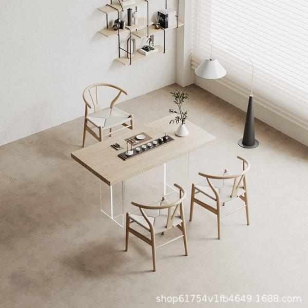 白蜡木茶台客厅家用网红简约现实木茶桌椅组合亚克力悬浮大板桌,商业/办公家具,茶台/茶桌,淘宝优惠券,粉丝福利购,淘宝优惠卷