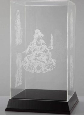 宝箧印塔佛塔像有机玻璃罩4号带底座感光胶天都峰挑棍游戏
