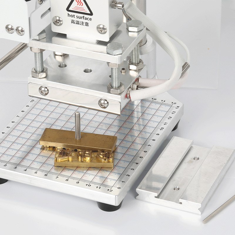 WT-90ST小型手动烫金机热压皮革烙印机商标热压烫印铜模活字两用