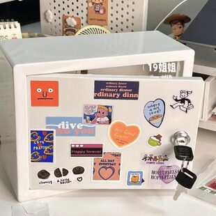 大人高级存钱罐可取桌面小带锁的小匣子盒子带锁储钱箱古怪存钱罐