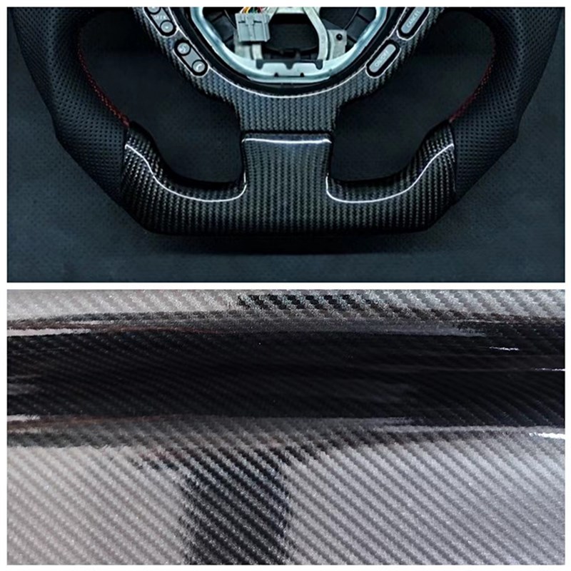 亮面水晶碳纤维超纤用汽车内饰改装方向盘套体育用品箱包皮革面料