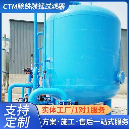 厂家直供全自动CTM除铁除锰过滤器设备水处理碳钢机械除锰过滤器