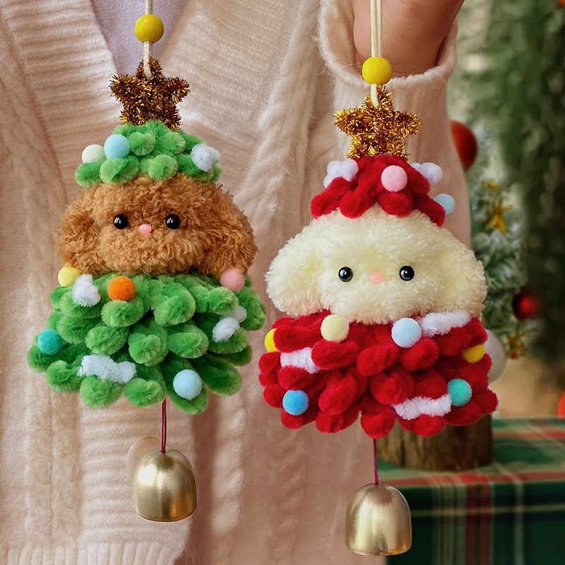 圣诞树扭扭棒手工diy材料包挂件可爱立体圣诞玩偶圣诞节汽车装饰