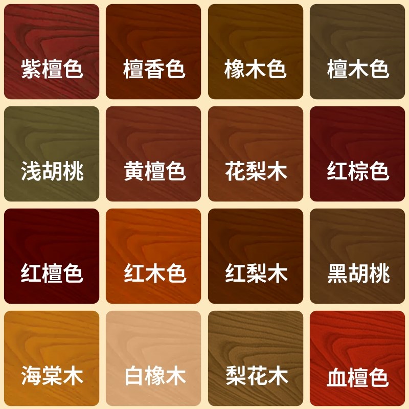 水性漆木器漆木头旧家具r柜子木门实木桌子翻新改色木纹漆自刷油