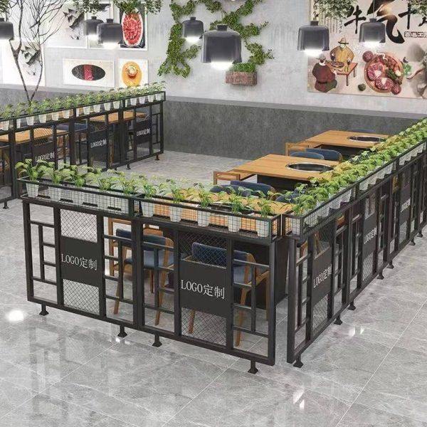 餐厅隔断花架铁艺护栏屏风酒吧过道装饰围栏火锅饭店卡座矮隔断墙,商业/办公家具,护理屏风,淘宝优惠券,粉丝福利购,淘宝优惠卷