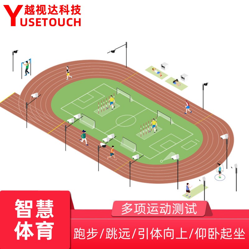 AI智慧体育智慧操场AI引体向上立定跳远体测短跑长跑