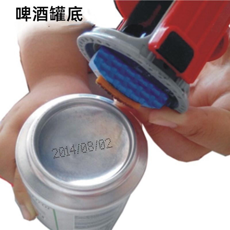 小型手动啤酒瓶底瓶盖瓶身打码机 生产日期批号打码机 仿喷码机