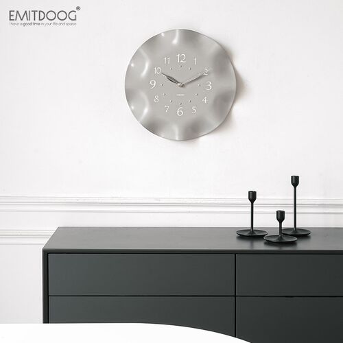 EMIT约OOG免打孔钟表挂钟客厅现代简D艺术饰气创意时钟餐厅装大墙