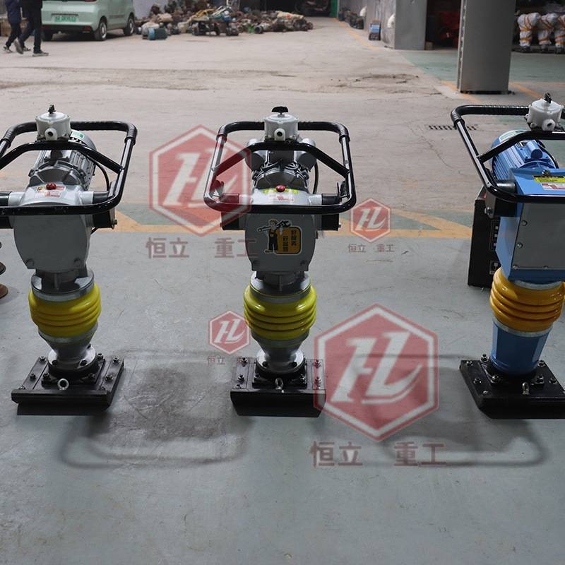 混凝土夯实机路面打夯机电动手扶压实机地基蹦蹦夯工地夯实冲击夯