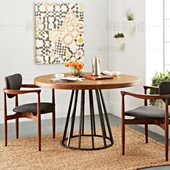 北欧实木洽谈桌椅组合创意个性 圆桌简约现代咖啡桌家用小户型餐桌