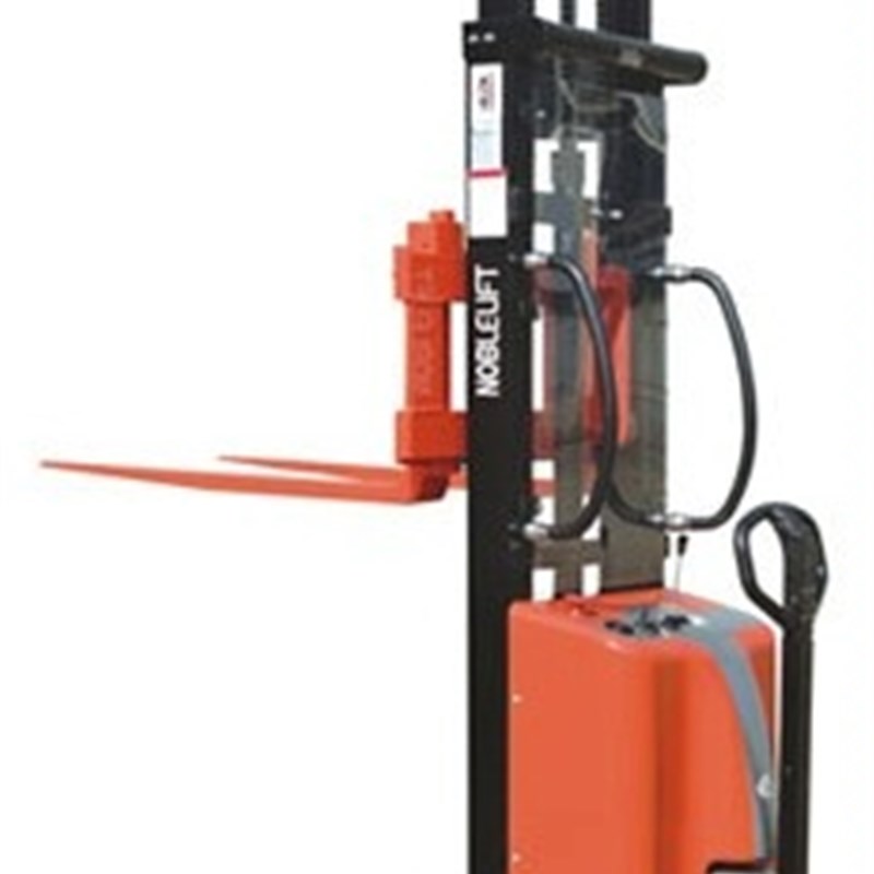 供应搬运车SPM10W半电动堆高车平台车多用途半电动推高车欢迎选购