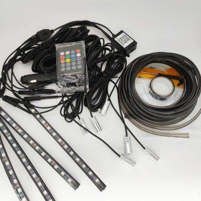 RGB 64多色七彩光导汽车仪表台门边氛围灯APP控制1拖10灯条,汽车零部件/养护/美容/维保,车内灯,淘宝优惠券,粉丝福利购,淘宝优惠卷