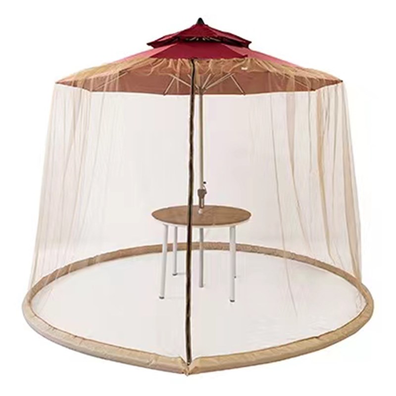 CF89庭院伞网罩遮阳伞蚊帐防蚊虫蚊帐太阳伞网罩户外直杆香蕉伞网
