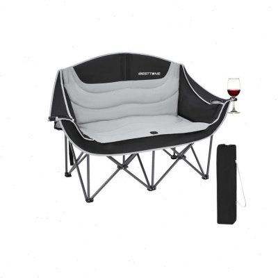 WestTune双人月亮椅户外折叠椅躺椅沙发椅便携式露营椅子折叠凳子