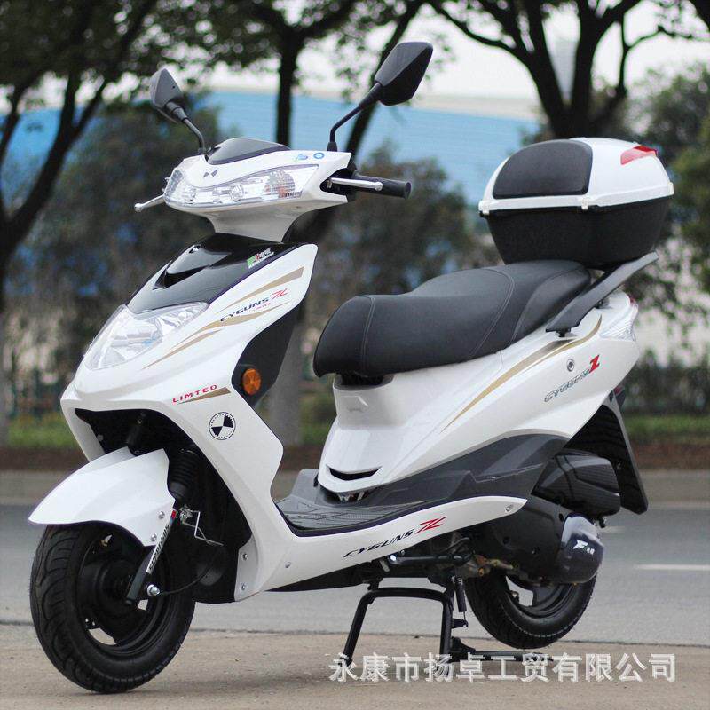 国四鹰踏板车摩托车125C燃助迅力车油成人C两轮 鬼火摩托车30可上