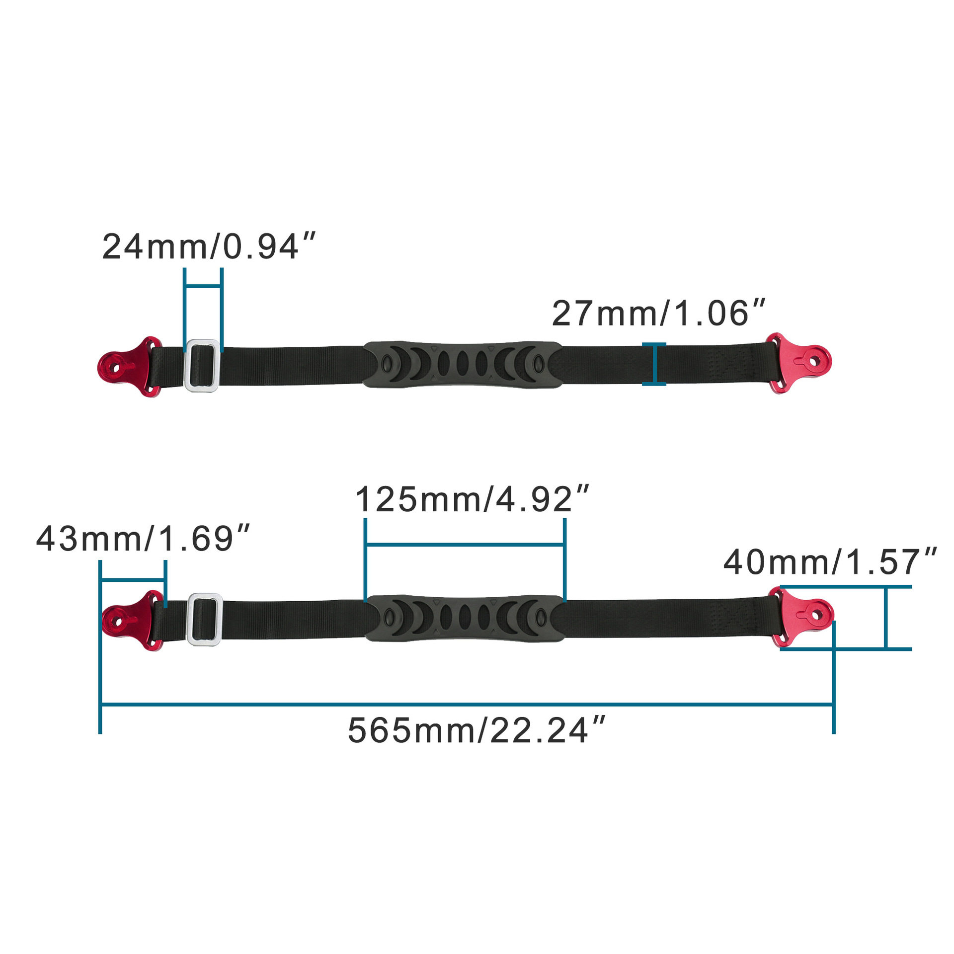 GOOFIT越野摩托车改装配件拉车带 坐垫后提车绳适配多种车型通用
