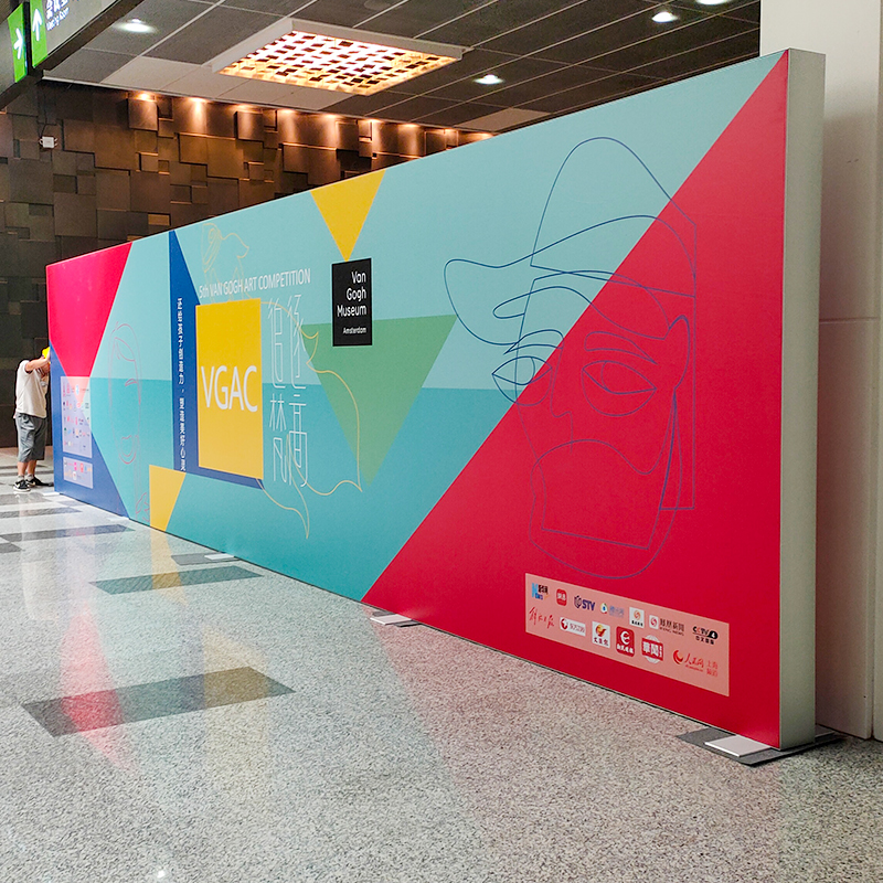 立式大型灯箱广告牌户外可移动落B地铝合金单双面落地商场灯箱定