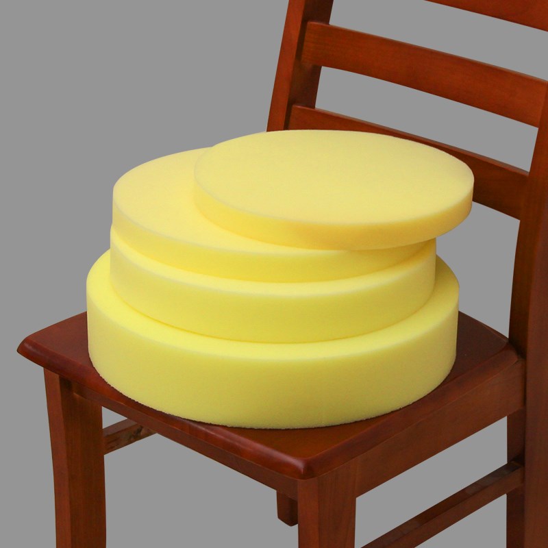 圆形海绵a垫片高密度圆凳坐垫蒲团内胆衬垫凳子加厚海绵芯直径50c