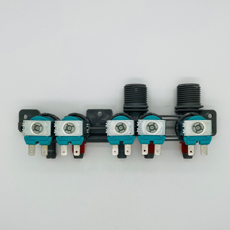 DC97-15459G适用于三星滚筒洗衣机进水阀入水五头阀电磁阀 120V