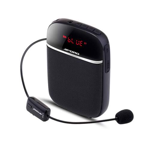 APORO T2UHF蓝牙无线小扩音器教师导游迷你腰挂喇叭蜜蜂厂家直销