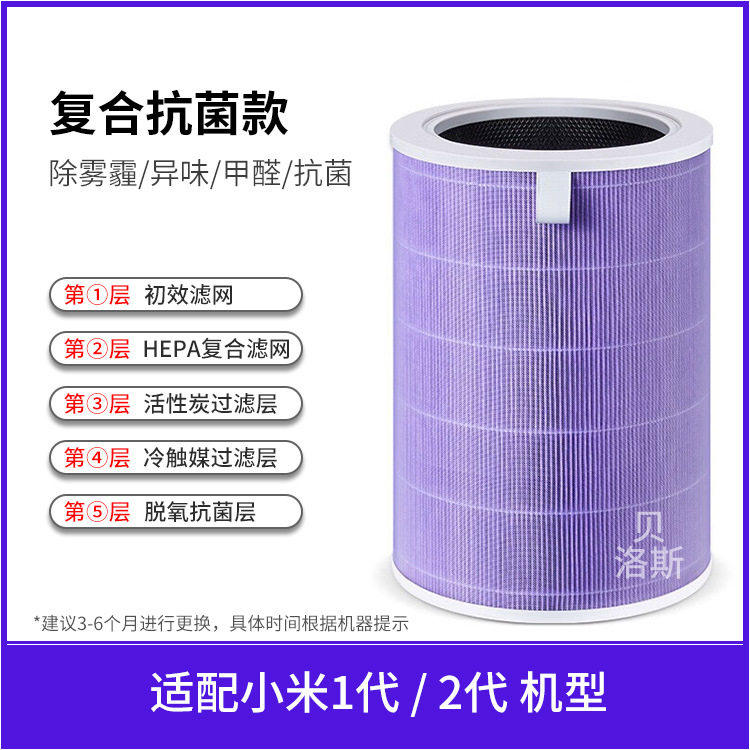 贝洛斯.可可适配小米滤芯2s/1/2/3 4 pro/4lite/ProH/max小米4PRO