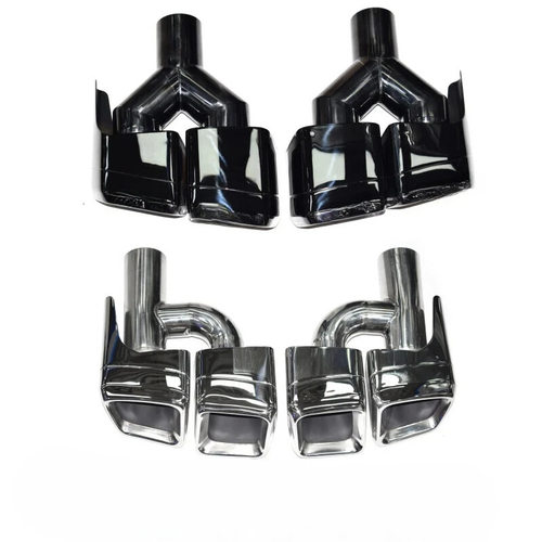 适用于梅赛德斯奔驰C/E/S级W204/212/W221不锈钢排气管消声器尾喉