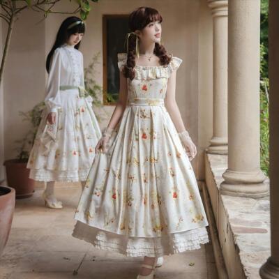 (现货)山楂与山雀春日花语CLA优雅连衣裙Lolita洛丽塔新品日常