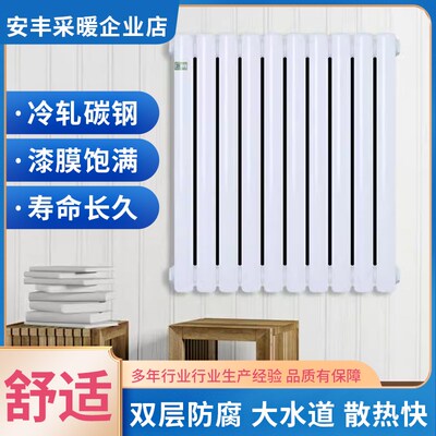 家用钢制暖气水集中供暖壁挂式热暖散片器钢二柱加厚明装取暖器