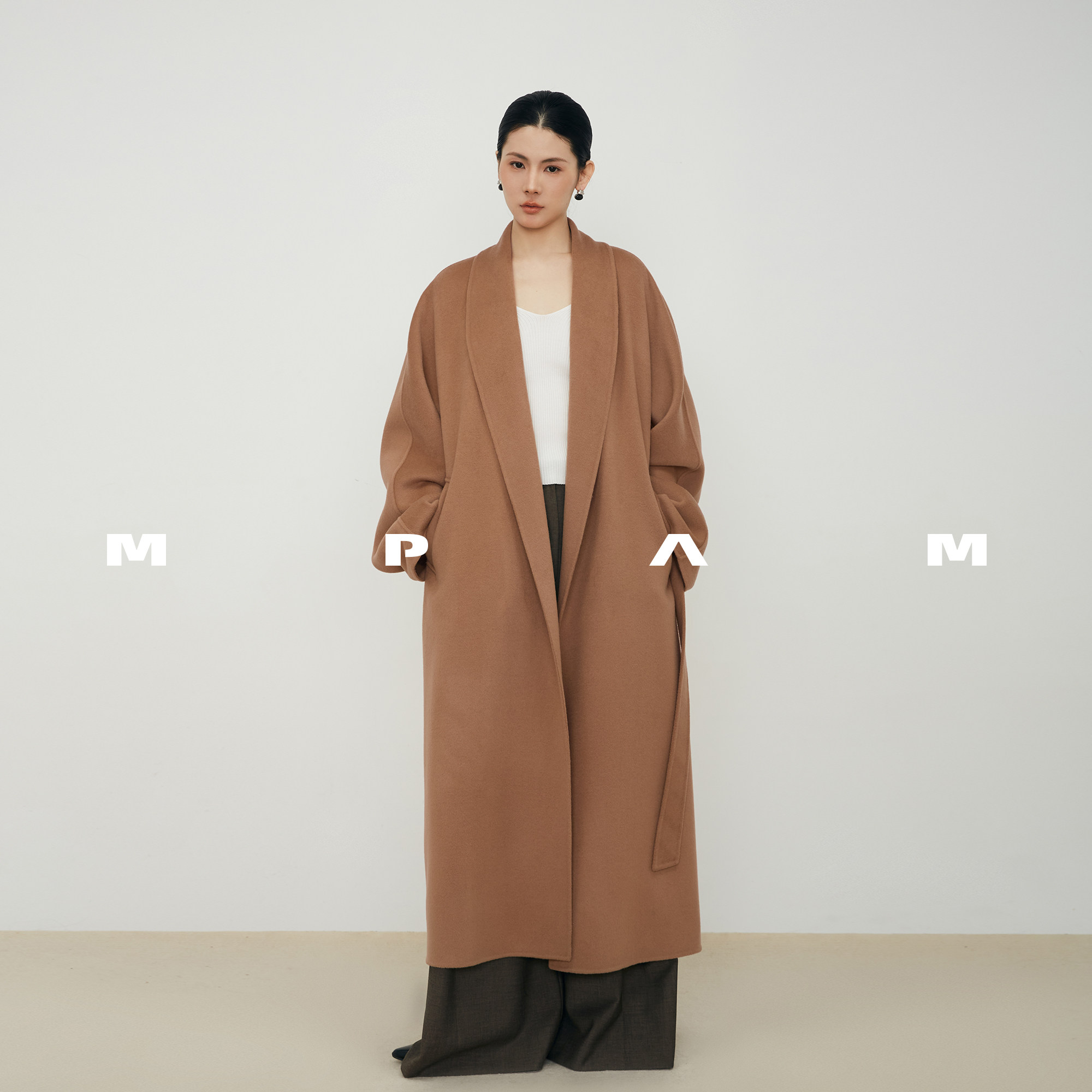 【MPAM】高支2026秋冬新款山羊绒大衣女长款高级感外套百搭973店