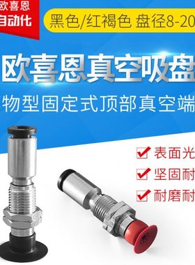 PA10/15/20/8PFS4J固定式顶部接气薄型真空吸盘PA10/15/20/8PSE4J