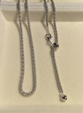 925银2.5lmm玉米链灯笼链 个性时尚复古佛牌链