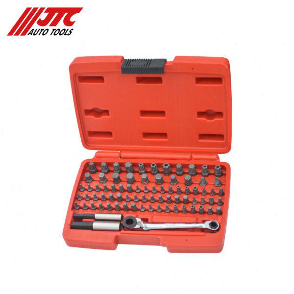 JTC汽修专用工具 双头棘轮超短起子头组（78PCS） JTC7801图片