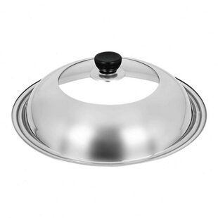 锅盖家用炒锅锅盖通用锅盖不锈钢炒菜锅盖子30/32/34cm组合玻璃盖