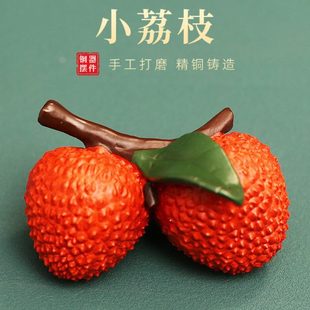 创意工厂直发彩绘荔枝小摆件工艺品家居客厅书房公室桌面装饰品