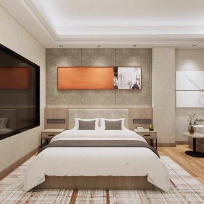 酒店家具全套客房定制标间床公寓专用床架单间公寓家具民宿宾馆床,商业/办公家具,成套酒店家具,淘宝优惠券,粉丝福利购,淘宝优惠卷