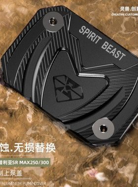 适用阿普利亚SRMAX250上泵盖Aprilia300制动碟刹泵护盖油刹泵顶盖