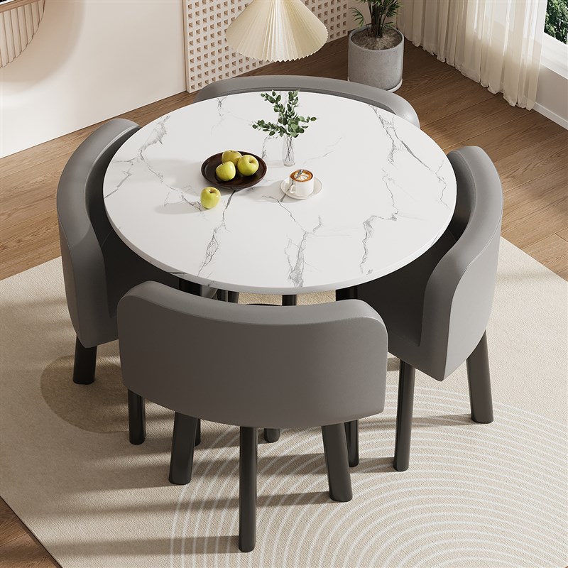 简约洽谈桌椅组j合商用接待会客桌休闲小圆商铺店面商务桌椅办公