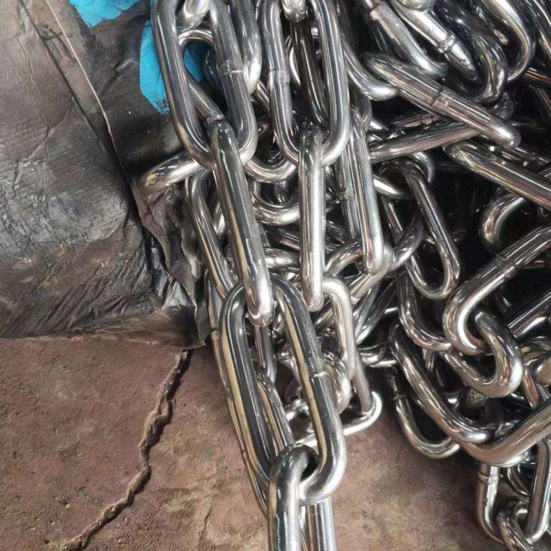 304不锈钢链条船用锚链矿用吊装工业起重用 不锈钢锚链链条厂家