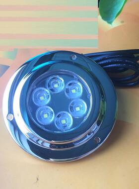 E019019蓝光 游艇船用不锈钢LED 水底灯 蓝光 underwater light