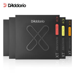 达达里奥 XTE电吉他弦镀膜防锈琴弦一套6根套装琴弦全套0942 1046