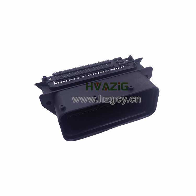 2301335-1国产TYCO 94针汽车PCB弯针座卧式插头ECU线束接板连接器
