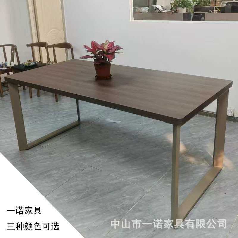 简单钢架桌长条桌简约小型会议室洽谈长桌功能台办公桌条桌会议桌