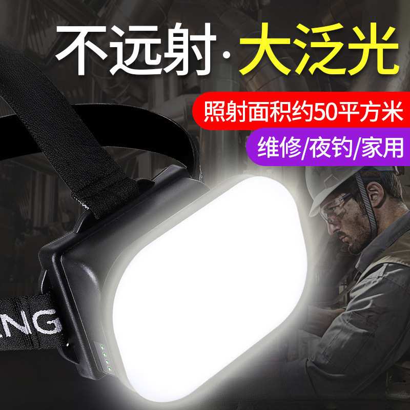 头戴式头灯强光充电特亮大泛光头灯超长续航感应防水散光灯