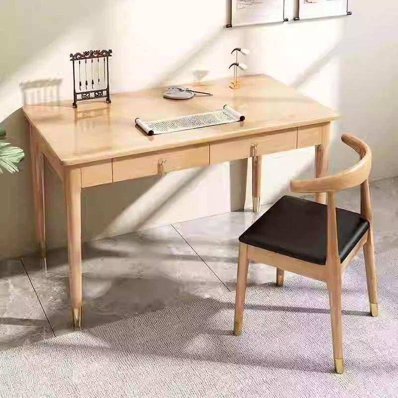 新中式实木书桌现代简约家用学习桌职员办公桌卧室书房实木写字桌,模玩/动漫/周边/娃圈三坑/桌游,模型制作工具/辅料耗材,淘宝优惠券,粉丝福利购,淘宝优惠卷