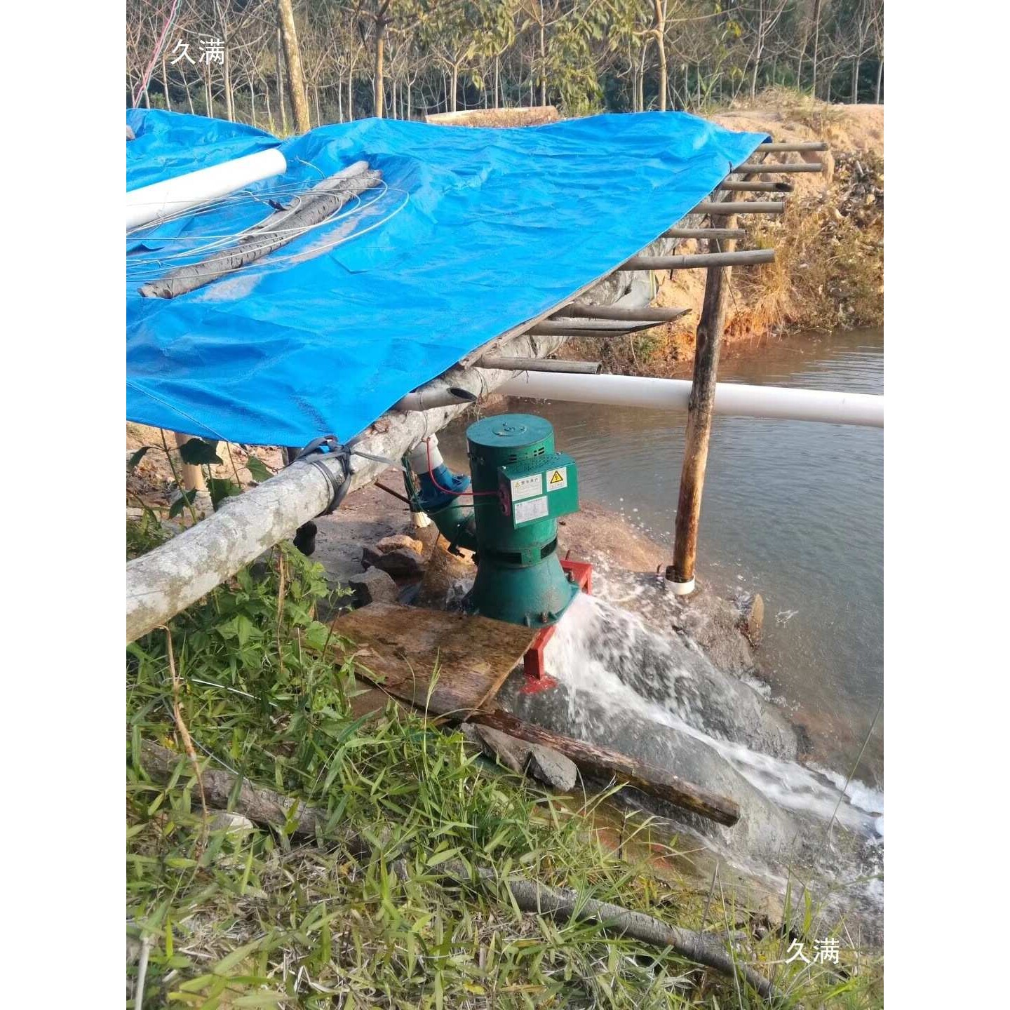 水力发电机3kw励磁斜击式水轮发电机组 微型水轮机