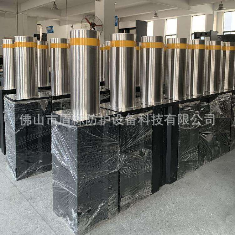 盾标防护工厂现货供应可升降路桩拦车液压柱小区学校单位防撞墩柱