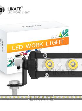 LKT汽车led工作灯小单排72w24smd25英寸越野车顶改装越野外置射灯