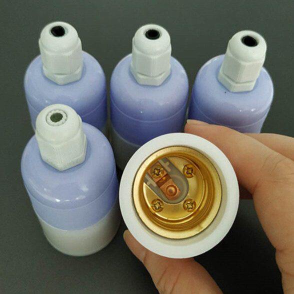 包邮悬吊式防水E27螺口灯座罗口节能吊灯头纯铜圈加厚灯口灯头