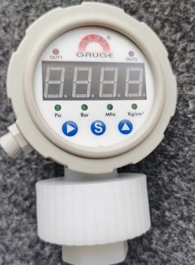 GAUGE华记压力表数字数显压力表智能4-20mA输出PVDF压力表