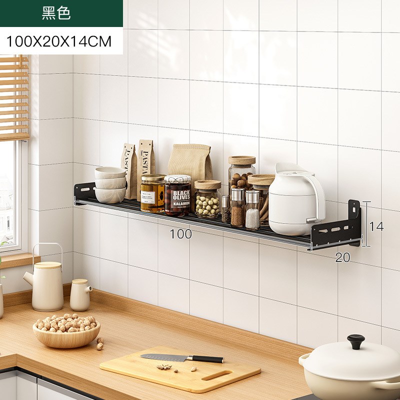 厨房收纳架家用调味料用品大全墙上厨具微波炉置物架免打孔壁挂